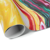 Papier Cadeau Belle eau océan Abstrait (Coin rond)