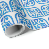 Papier Cadeau Belle écharpe cadeau chinoiserie (Coin rond)