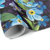 Papier Cadeau Belle élégance oubliez moi pas sans couture motif (Coin rond)