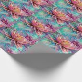 Papier Cadeau Belle Ethérée Whimsical Lotus Flower (Coin)