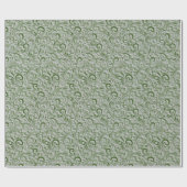 Papier Cadeau Belle Faux Texturé Hunter Green Noël (Plat)