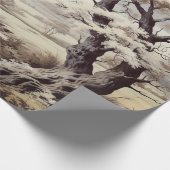 Papier Cadeau Belle ferme de campagne Toile de Jouy (Coin)