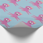 Papier Cadeau Belle fille rose Octopus (Coin)