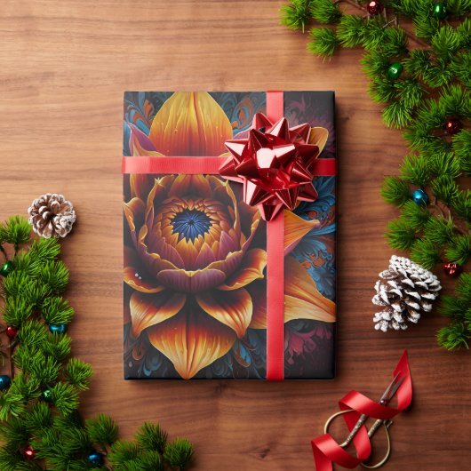 Papier Cadeau Belle Fleur de Bouddha Madela (Cadeau de vacances)