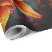 Papier Cadeau Belle Fleur de Bouddha Madela (Coin rond)