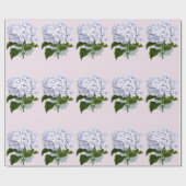 Papier Cadeau Belle fleur d'Hydrangea en violet (Plat)