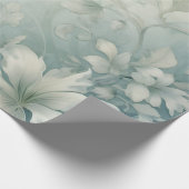 Papier Cadeau Belle florale blanche (Coin)