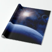 Papier Cadeau Belle galaxie solaire (Déroulé)