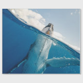 Papier Cadeau Belle Grosse Baleine (Plat)