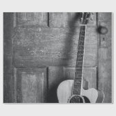 Papier Cadeau Belle guitare (Plat)