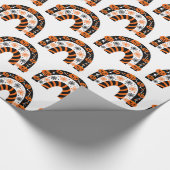 Papier Cadeau Belle Halloween Citrouilles Spider Webs Rainbow (Coin)