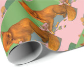 Papier Cadeau belle impression de renard (Coin rond)
