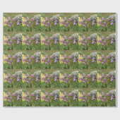 Papier Cadeau Belle Iris Fleur violet Fleur Photo (Plat)