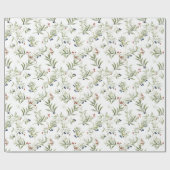 Papier Cadeau Belle Mistletoe de Noël (Plat)