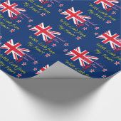 Papier Cadeau Belle Nouvelle-Zélande Drapeau Art Design (Coin)