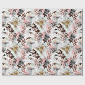 Papier Cadeau Belle orchidée stylisée (Plat)