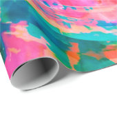 Papier Cadeau belle peinture émotionnelle comme illustration abs (Coin rond)