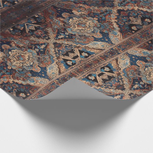 Papier Cadeau Belle Perse Ancien Motif Collection Moderne (Coin)