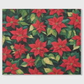 Papier Cadeau Belle Poinsettia (Plat)