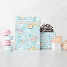 Belle Rainy Day Motif Enveloppement papier rouleau
