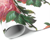 Papier Cadeau BELLE ROSE ROSE ROSE ROSE, Blanc (Coin rond)