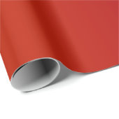 Papier Cadeau Belle Satin Rouge Profond Simple (Coin rond)