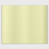 Papier Cadeau Belle Satin Simple Pale Jaune (Plat)
