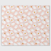 Papier Cadeau Belle Trick ou Traiter des Fantômes avec des citro (Plat)