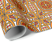 Papier Cadeau Belle tuile espagnole (Coin rond)