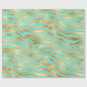 Papier Cadeau Belles et aventureuses bandes dorées (Plat)