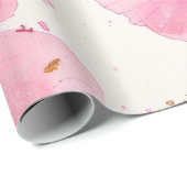 Papier Cadeau Belles fleurs (Coin rond)