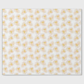 Papier Cadeau Belles fleurs de pivoine aquarelle (Plat)