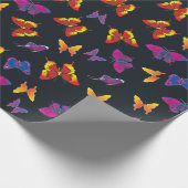 Papier Cadeau Belles papillons multicolores (Coin)