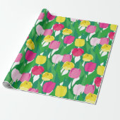 Papier Cadeau Belles tulipes. (Déroulé)