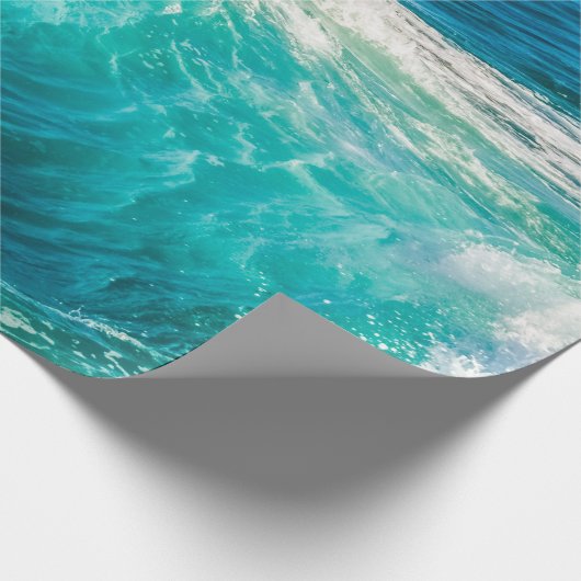 Papier Cadeau Belles vagues océaniques (Coin)