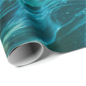 Papier Cadeau Belles vagues océaniques (Coin rond)