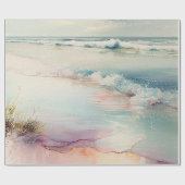Papier Cadeau Belles vagues océaniques (Plat)