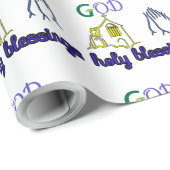 Papier Cadeau Bénédiction (Coin rond)