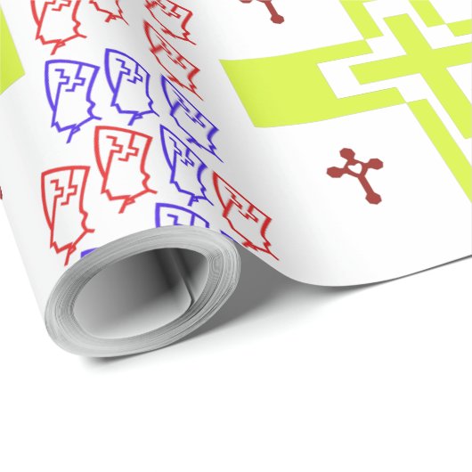 Papier Cadeau bénédiction de Dieu (Coin rond)