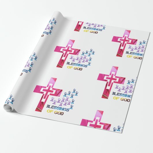 Papier Cadeau bénédiction de Dieu (Déroulé)
