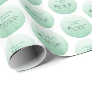 Papier Cadeau Bénédiction de félicitations pour mariage irlandai