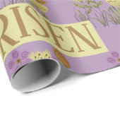 Papier Cadeau Bénédiction de Pâques | Il Est Ressuscité Plutôt F (Coin rond)