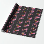 Papier Cadeau BÉNÉDICTIONS DE NOËL Rose (Déroulé)