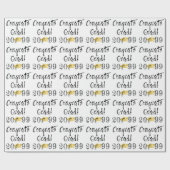 Papier Cadeau BÉNÉFICIAIRE Motif GRAD (Plat)