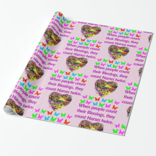 PAPIER CADEAU BÉNÉFICIÉ D'UNE INFIRMIÈRE