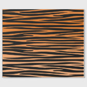 Papier Cadeau Bengal Tiger stripes wildlife cat animal fur print (Plat)