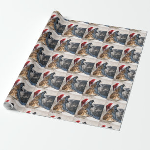 Papier Cadeau Bengale Tiger Père Noël
