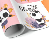 Papier Cadeau Béni Au-Delà De La Mesure ; Béni, Choisis La Saint (Coin rond)