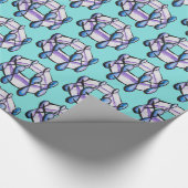 Papier Cadeau Benzene Molecule Motif Chimie organique Art (Coin)