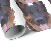 Papier Cadeau Berger Allemand (Coin rond)